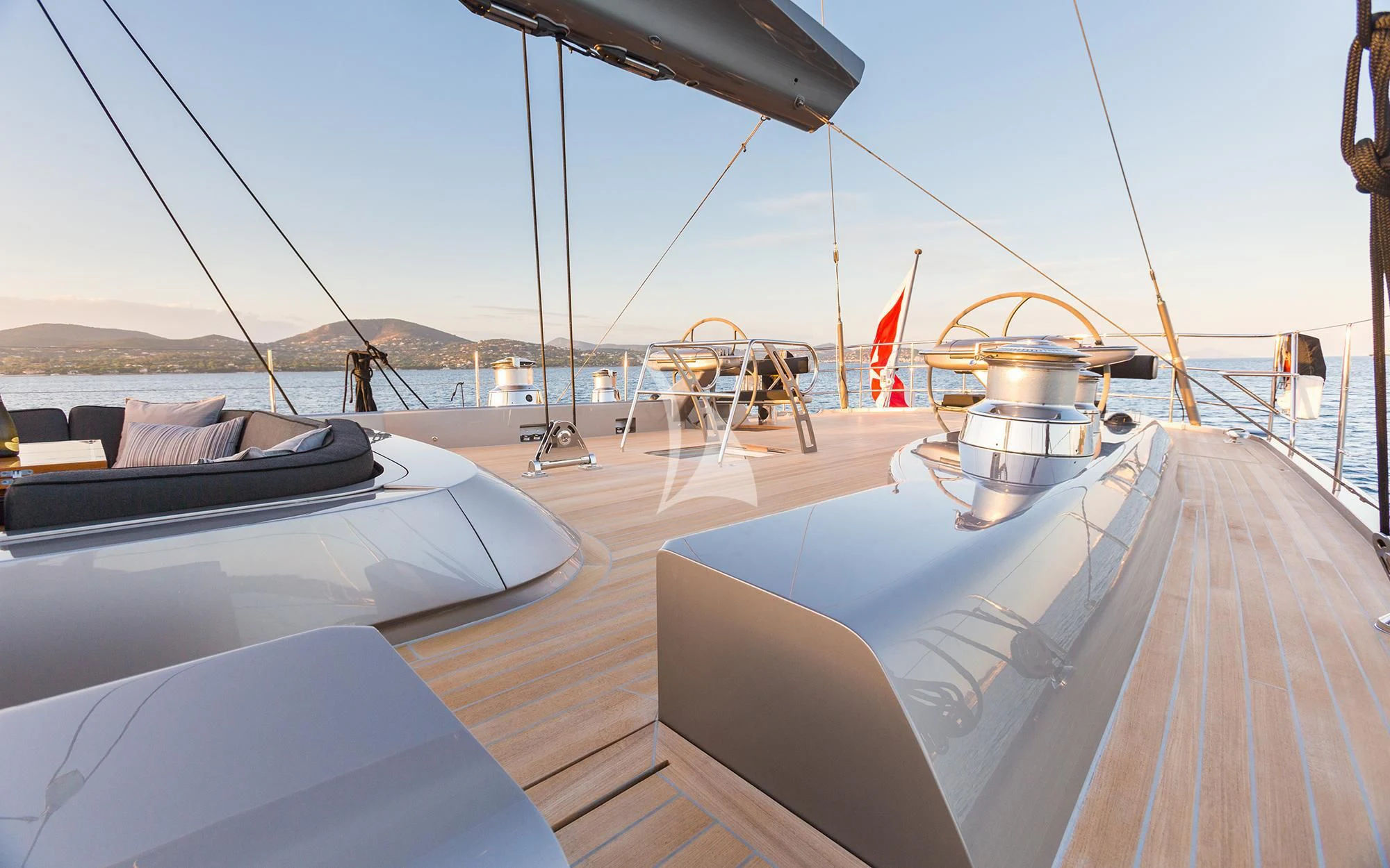 a boat on the water aboard SWAGGER Yacht for Sale