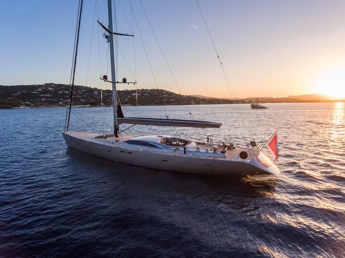 a boat on the water aboard SWAGGER Yacht for Sale