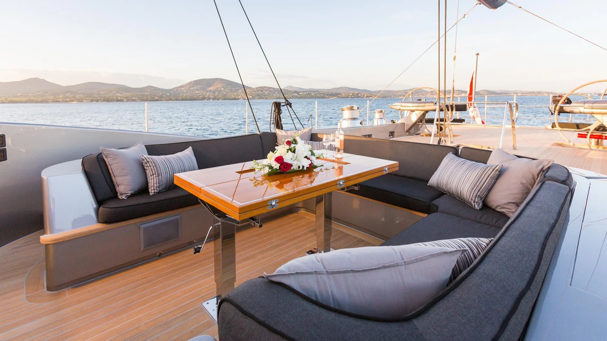 a boat on the water aboard SWAGGER Yacht for Sale