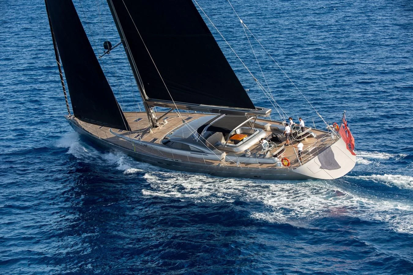 a sailboat on the water aboard SWAGGER Yacht for Sale