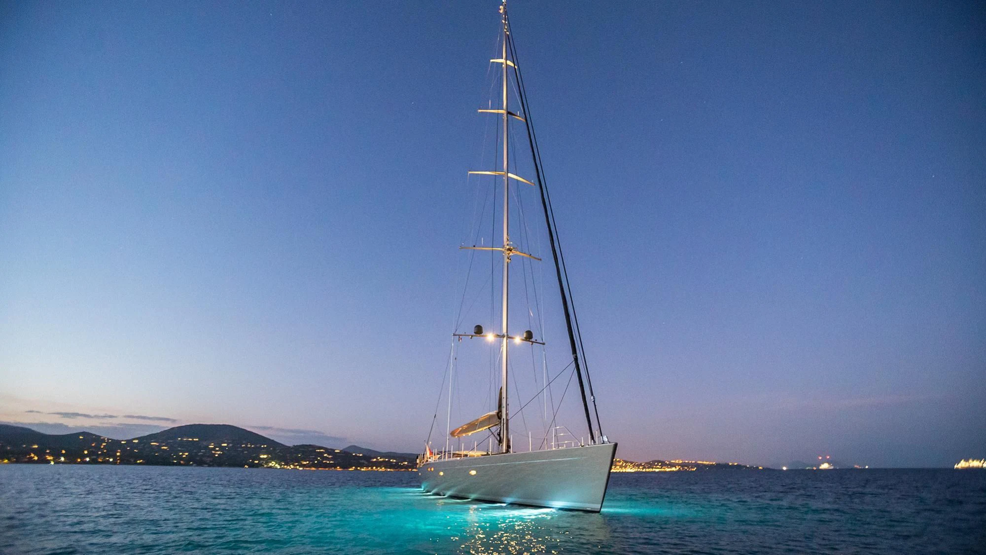 a sailboat on the water aboard SWAGGER Yacht for Sale