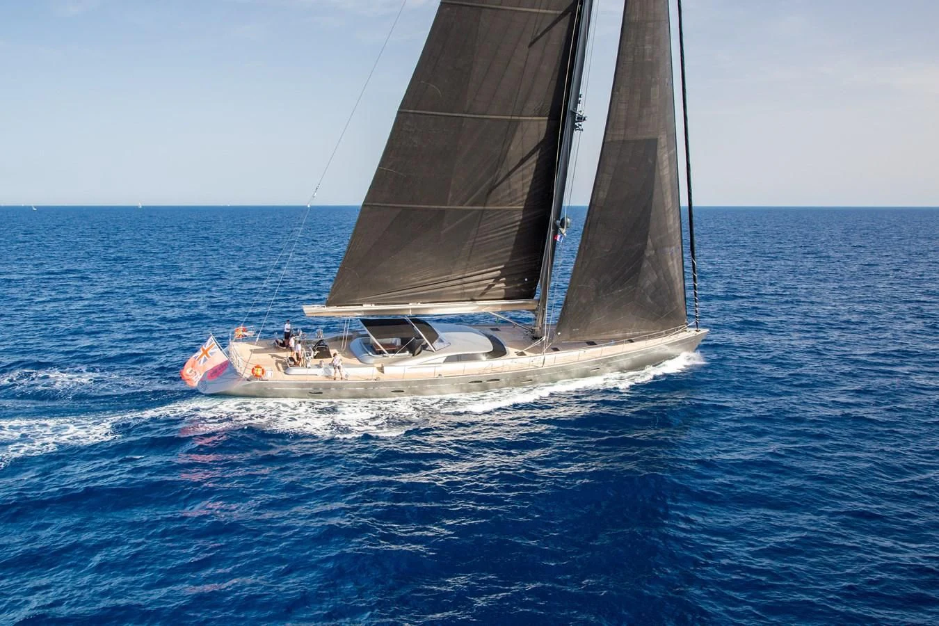 a sailboat on the water aboard SWAGGER Yacht for Sale