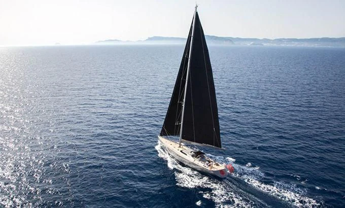 a sailboat on the water aboard SWAGGER Yacht for Sale