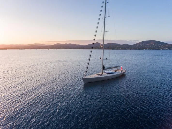 a sailboat on the water aboard SWAGGER Yacht for Sale