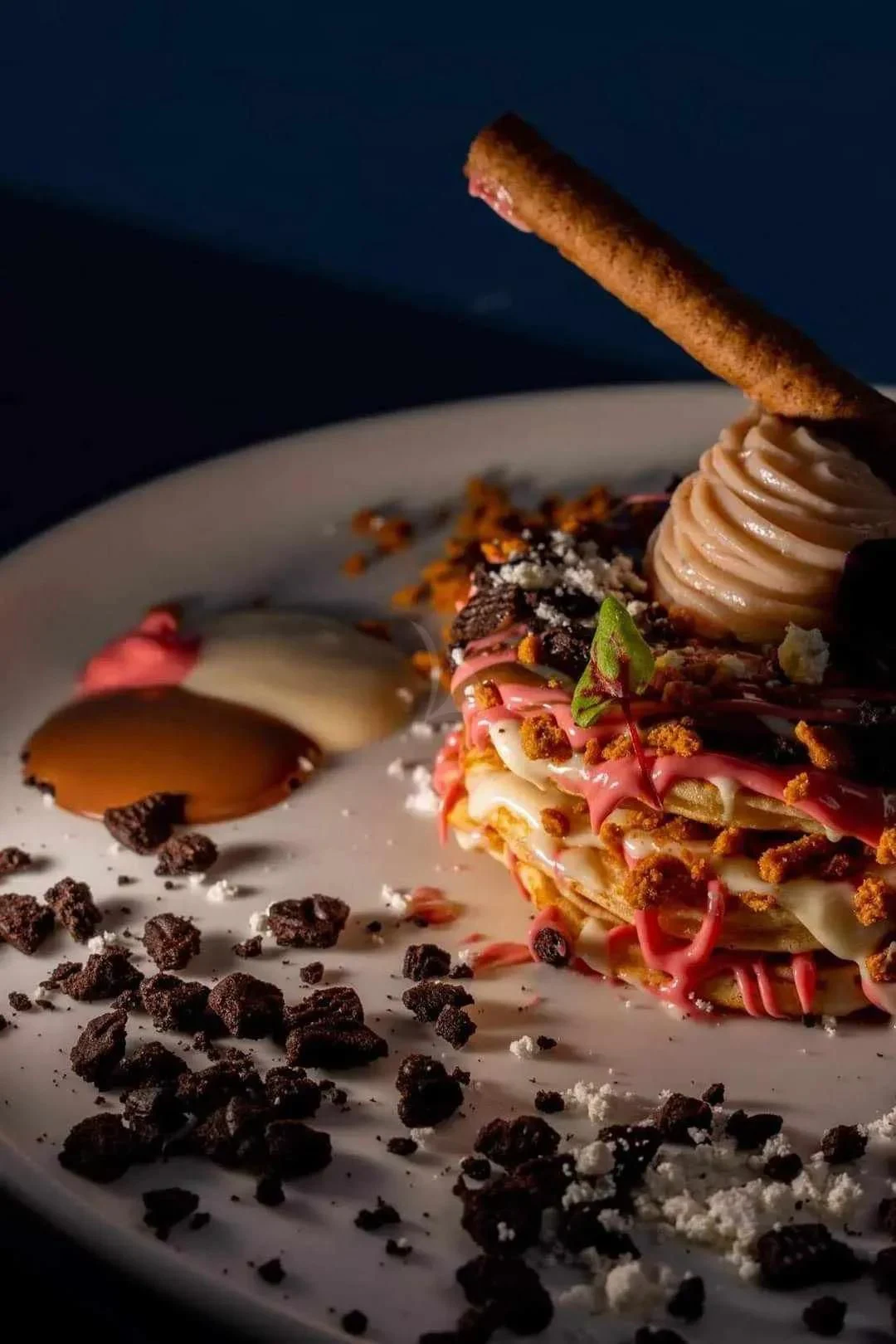 a plate of food aboard MIRAVAL Yacht for Charter