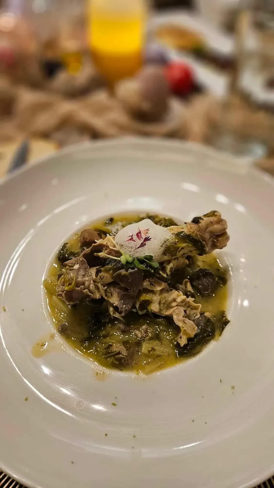 a plate of food aboard MIRAVAL Yacht for Charter