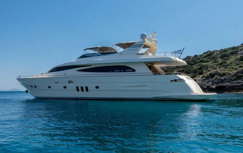 a yacht on the water aboard MIRAVAL Yacht for Charter