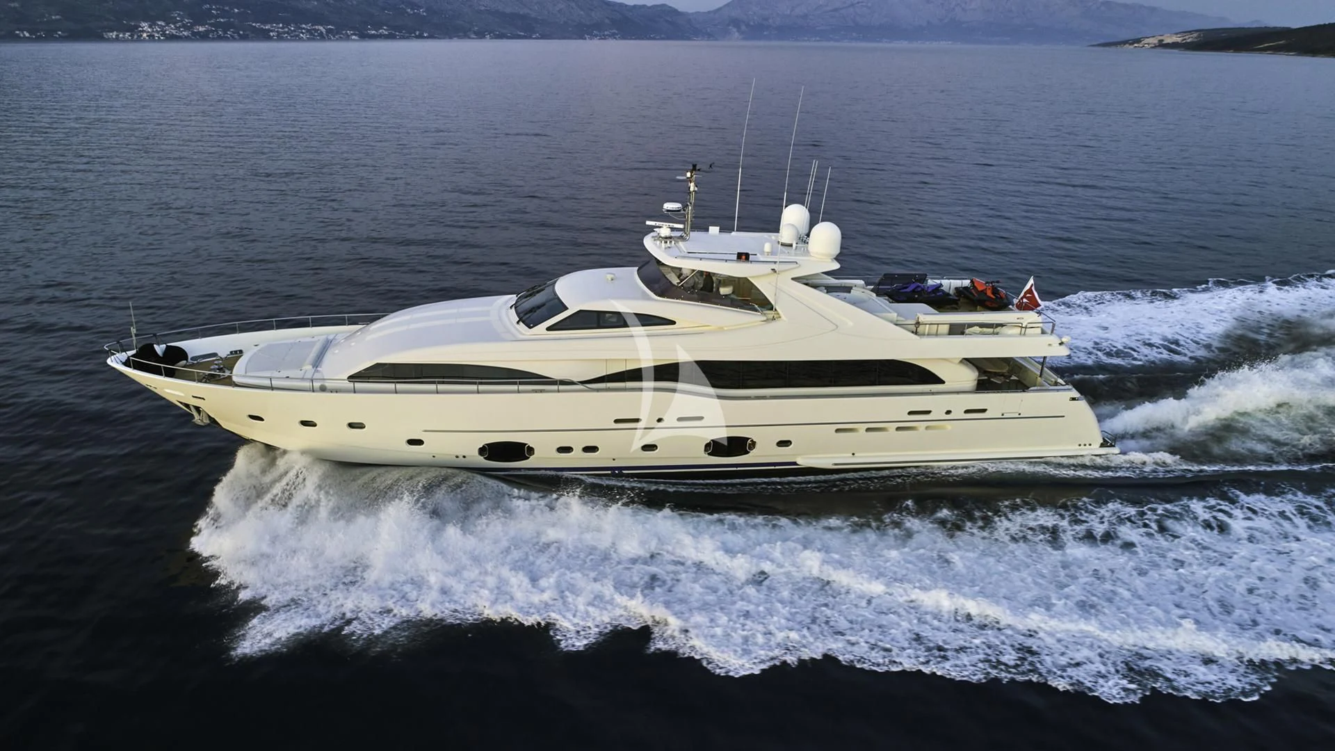a boat on the water aboard ACCEPTUS Yacht for Sale