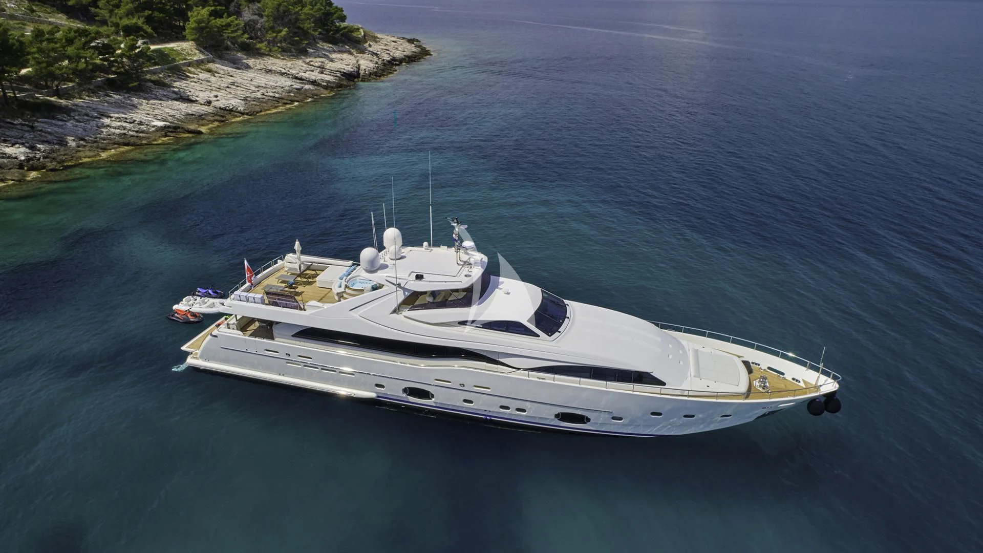 a boat on the water aboard ACCEPTUS Yacht for Sale