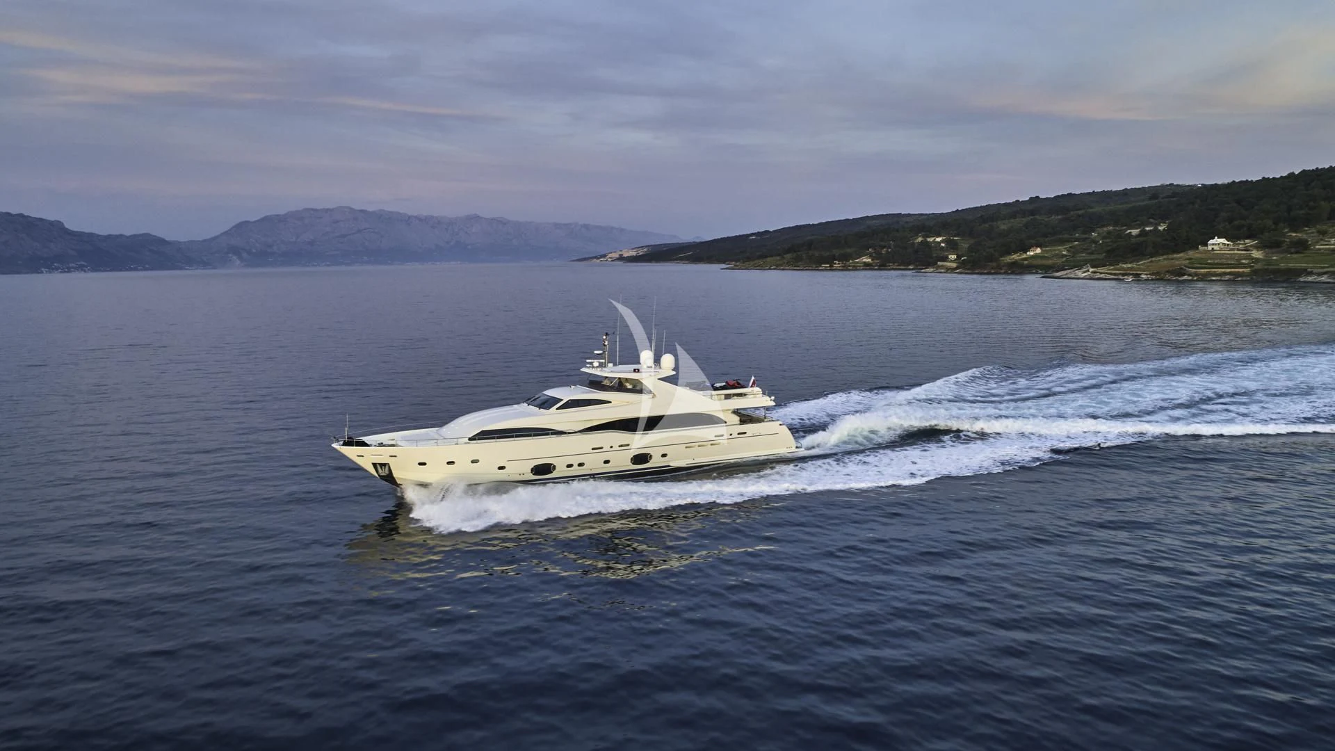 a boat on the water aboard ACCEPTUS Yacht for Sale