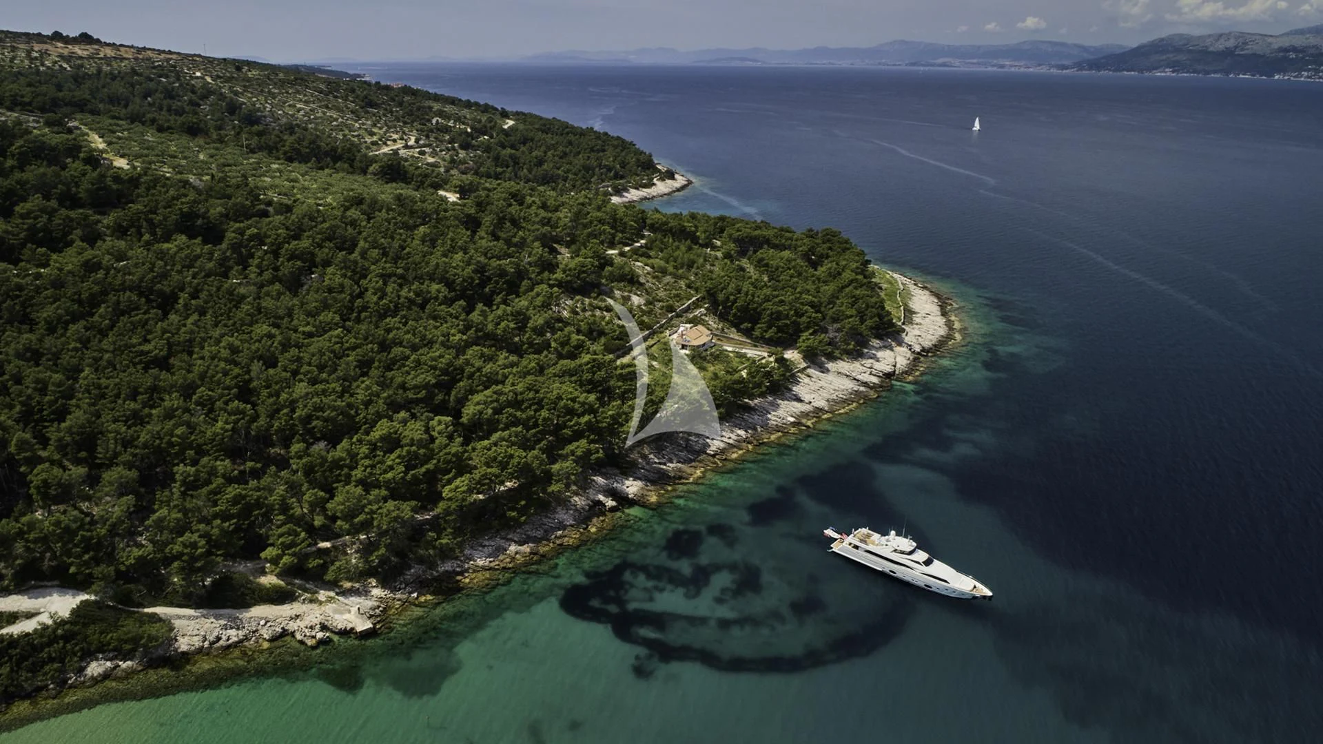 a boat sailing on the sea aboard ACCEPTUS Yacht for Sale