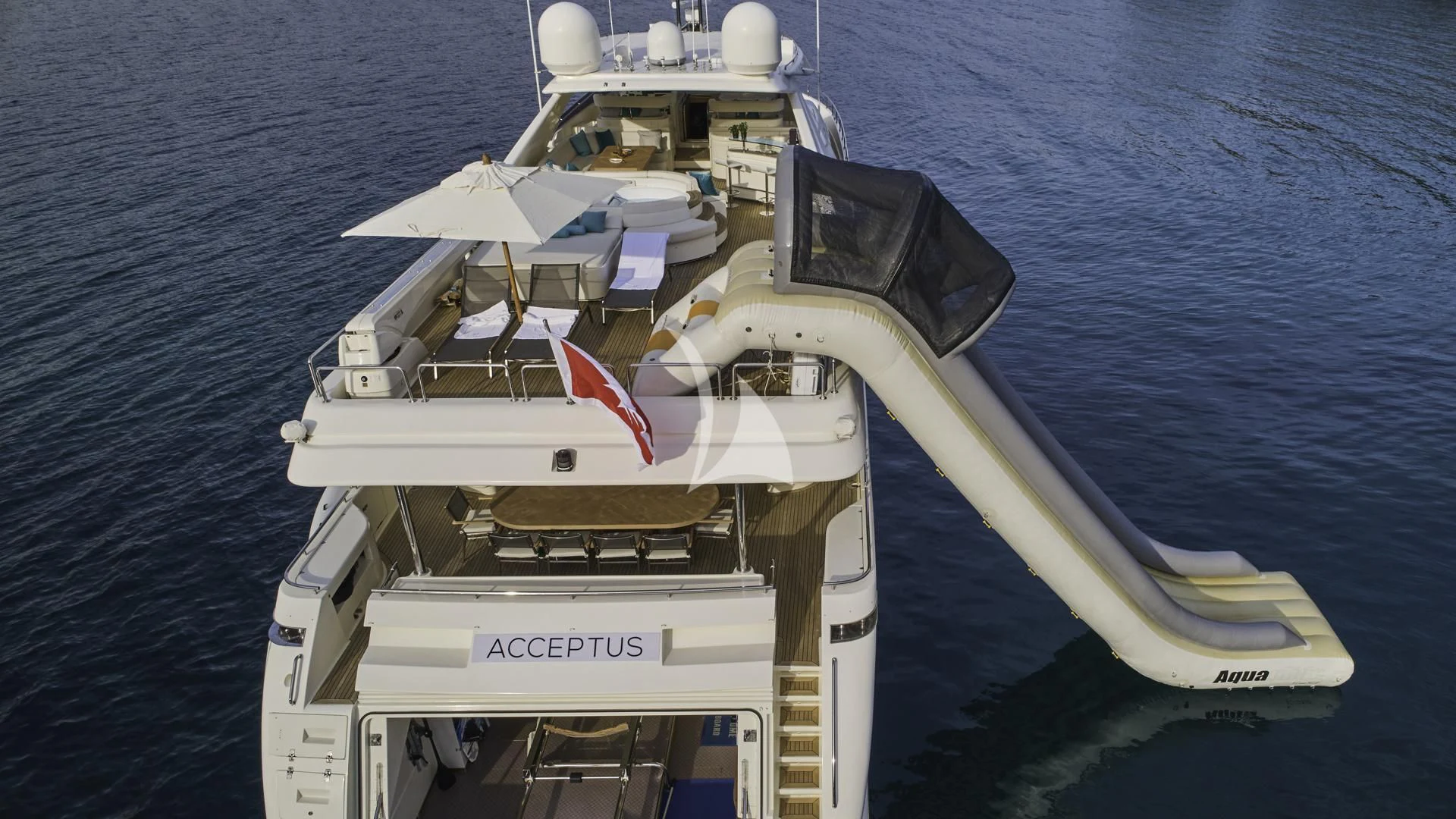 a boat on the water aboard ACCEPTUS Yacht for Sale