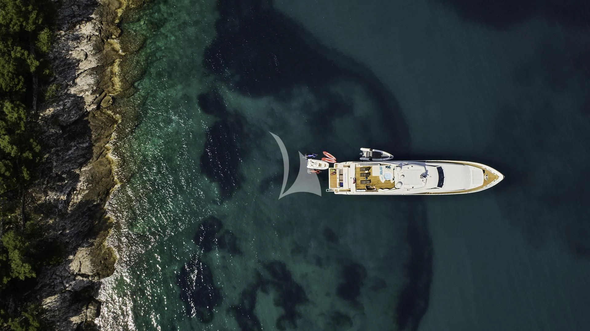 a boat in the water aboard ACCEPTUS Yacht for Sale