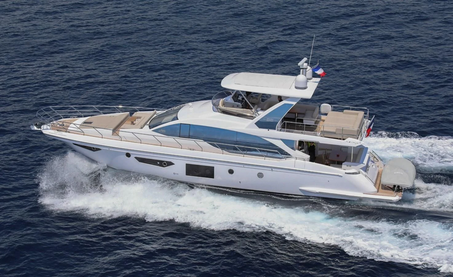 a boat on the water aboard IMAGINE Yacht for Sale
