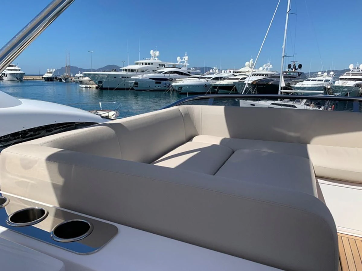 a boat in the water aboard IMAGINE Yacht for Sale