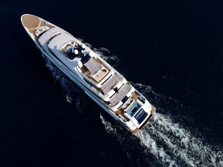 a satellite in space aboard STARBURST IV Yacht for Charter