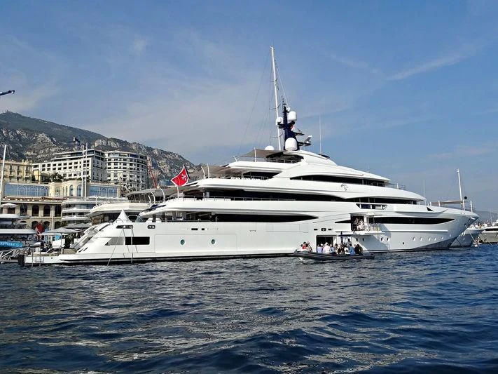 a white yacht in the water aboard STARBURST IV Yacht for Charter