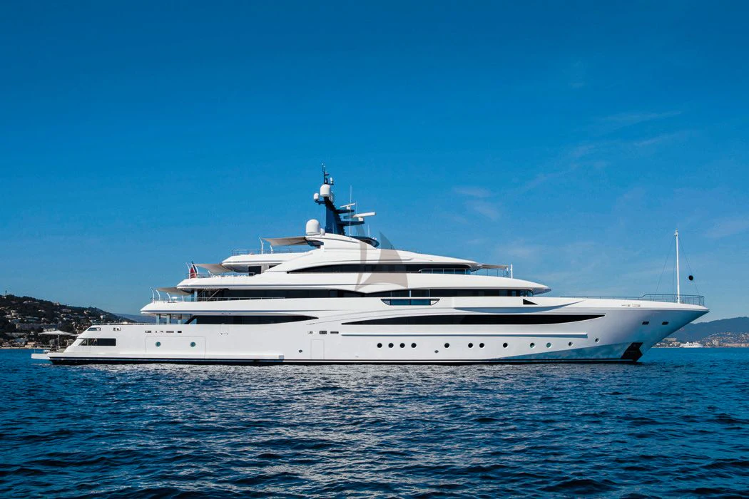 a white yacht on the water aboard STARBURST IV Yacht for Charter