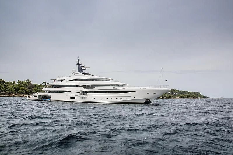 a white boat on the water aboard STARBURST IV Yacht for Charter