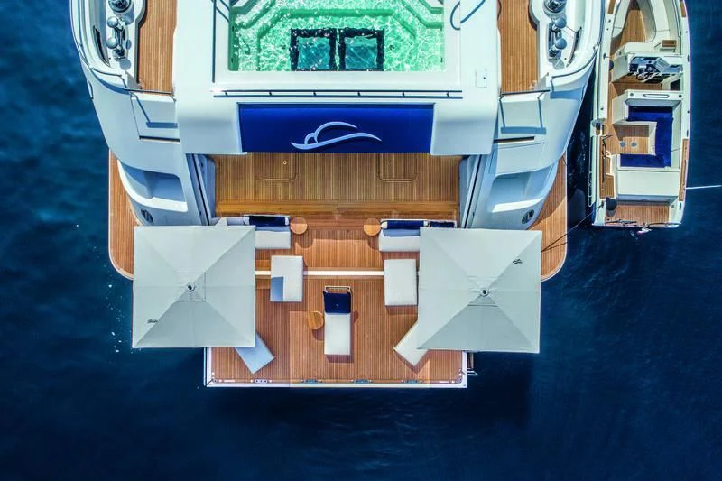 a model of a house aboard STARBURST IV Yacht for Charter
