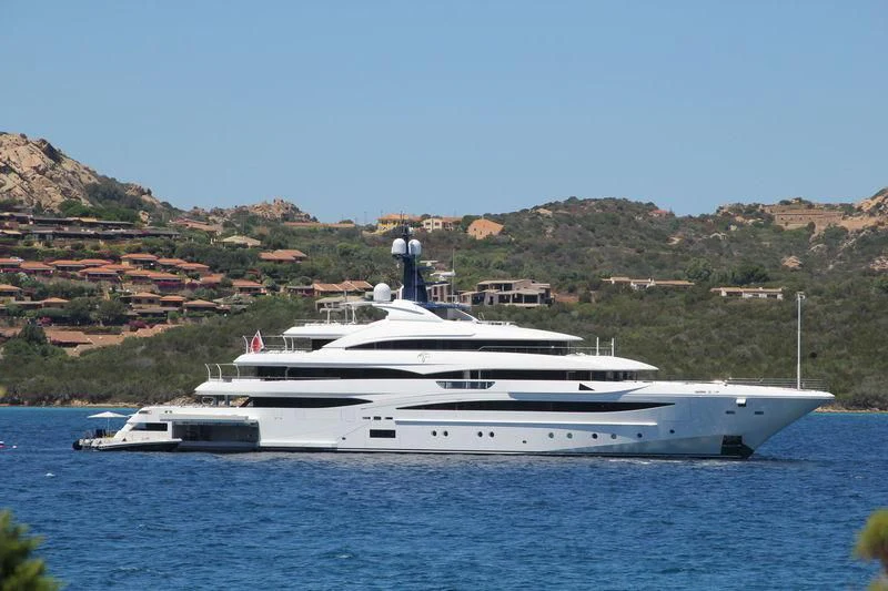 a large white boat on the water aboard STARBURST IV Yacht for Charter