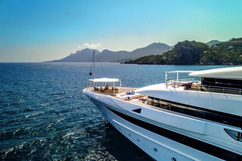 a boat on the water aboard STARBURST IV Yacht for Charter