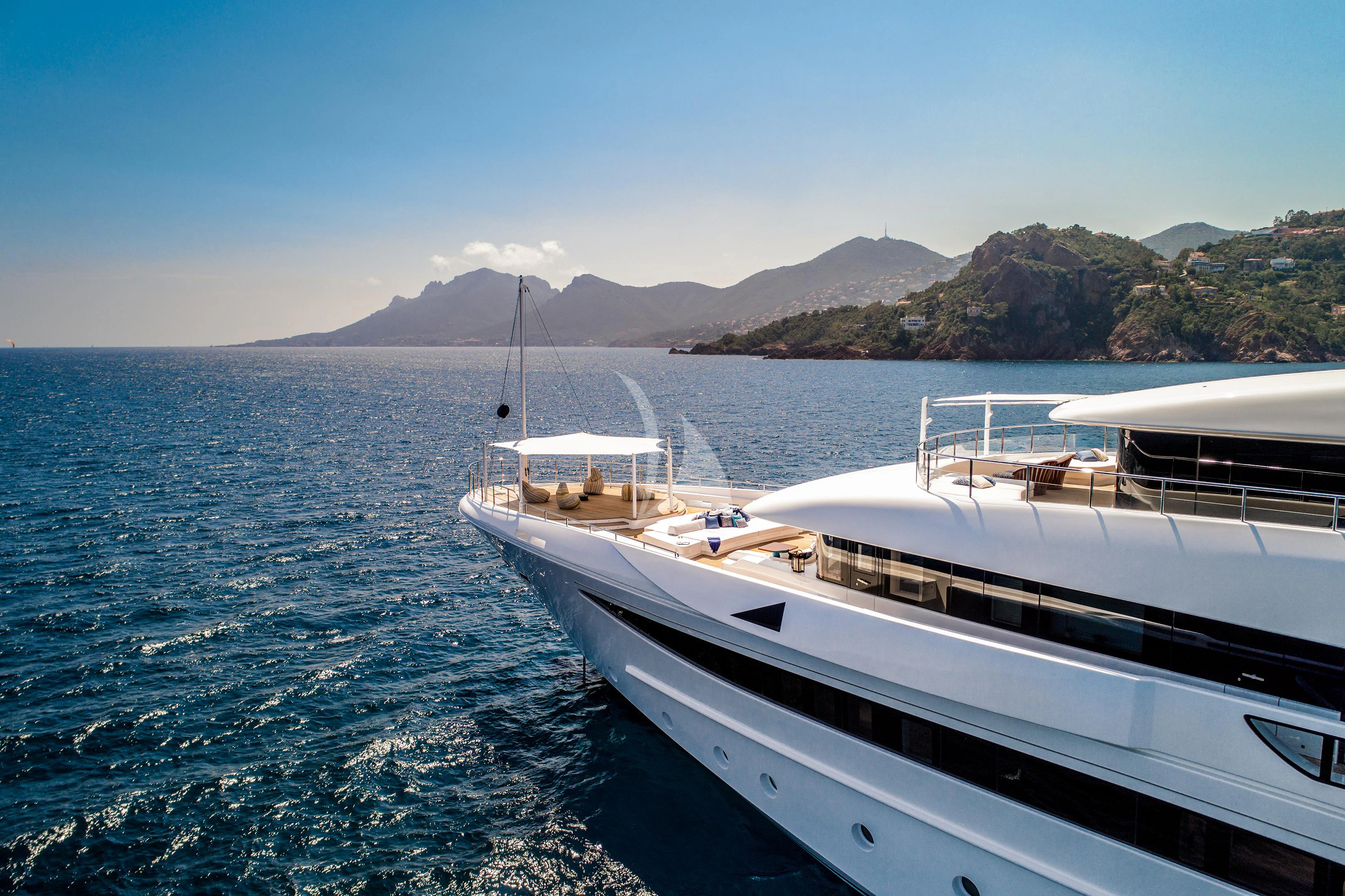 a boat on the water aboard STARBURST IV Yacht for Charter