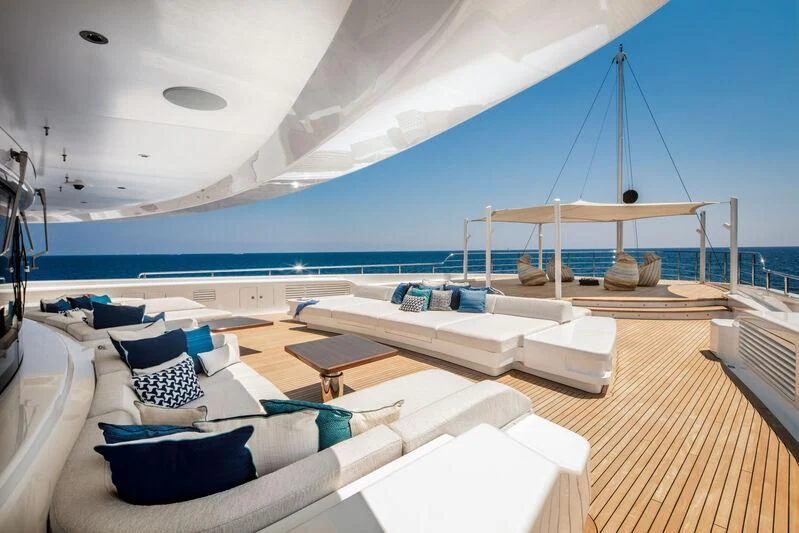 a boat on the water aboard STARBURST IV Yacht for Charter