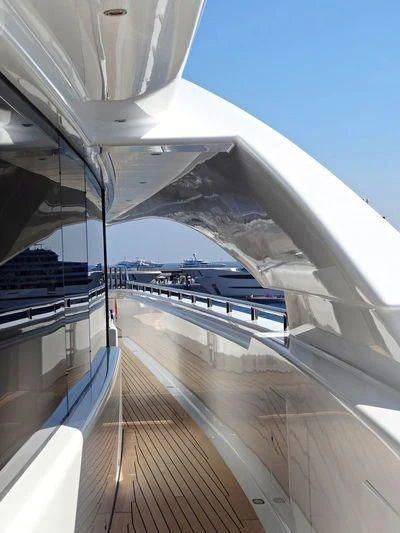 a view of a bridge from a boat aboard STARBURST IV Yacht for Charter