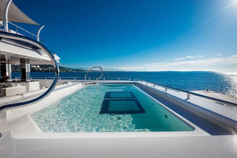 a view of a boat deck and water aboard STARBURST IV Yacht for Charter