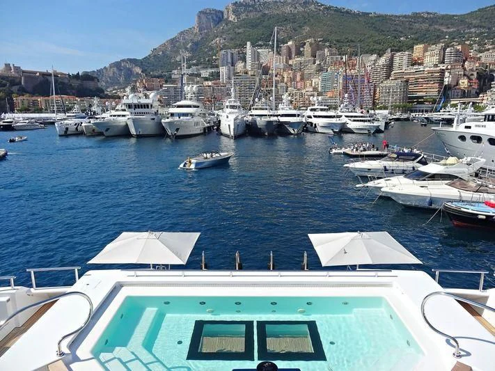 a body of water with boats in it aboard STARBURST IV Yacht for Charter