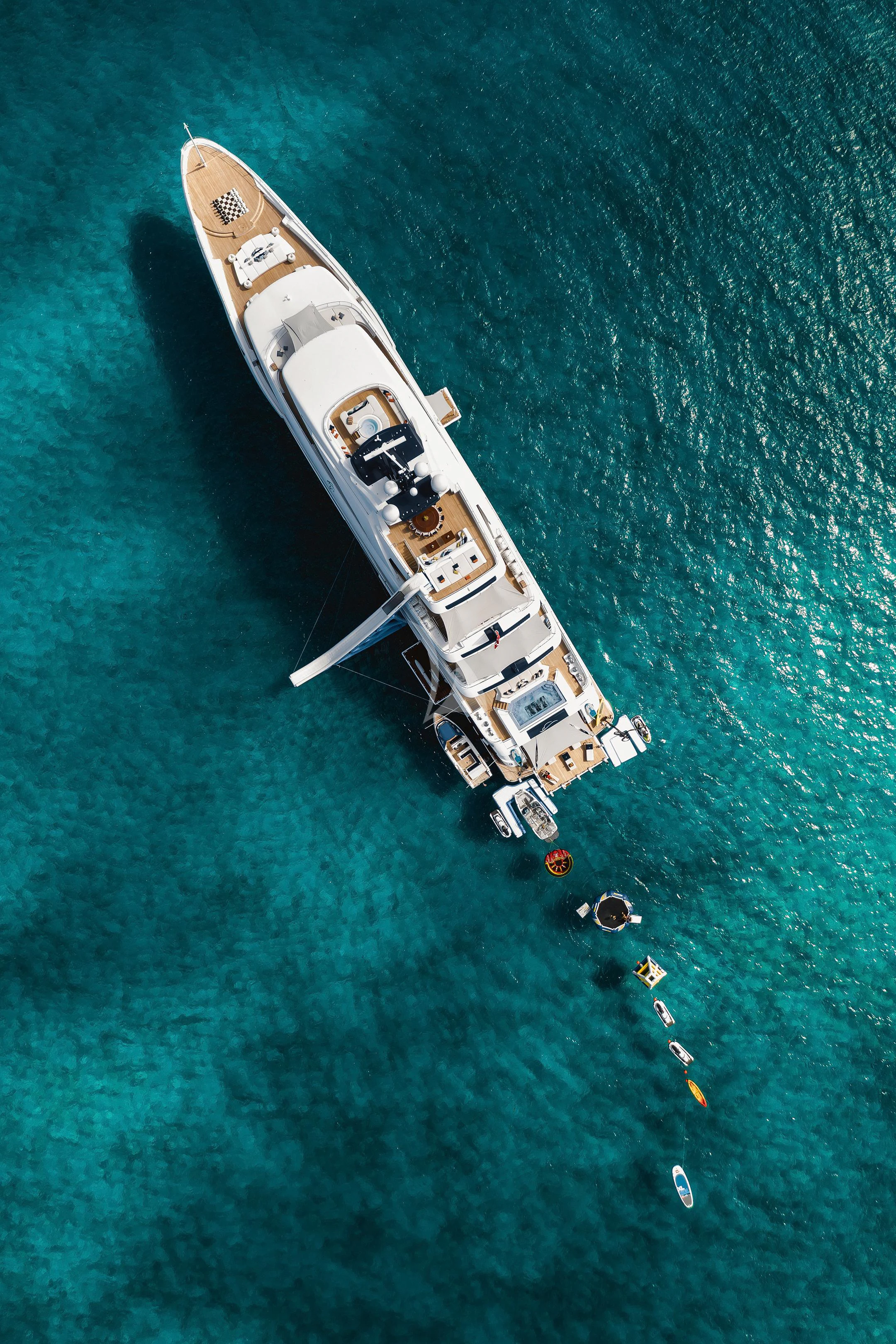 a space shuttle in the water aboard STARBURST IV Yacht for Charter