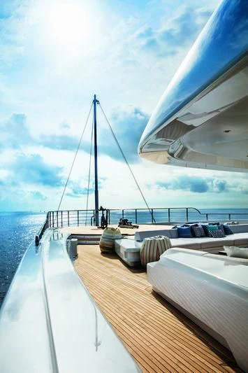 a boat docked at a pier aboard STARBURST IV Yacht for Charter
