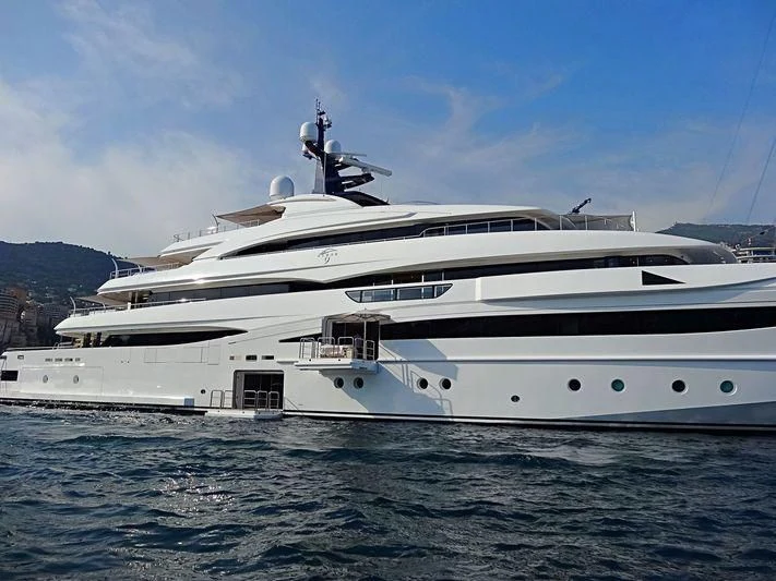 a white yacht in the water aboard STARBURST IV Yacht for Charter