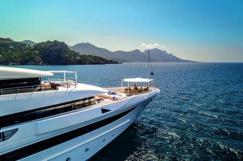 a boat in the water aboard STARBURST IV Yacht for Charter