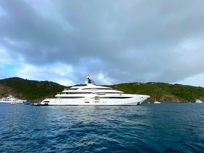 a ship in the water aboard STARBURST IV Yacht for Charter