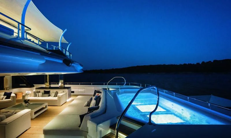 a boat on the water aboard STARBURST IV Yacht for Charter