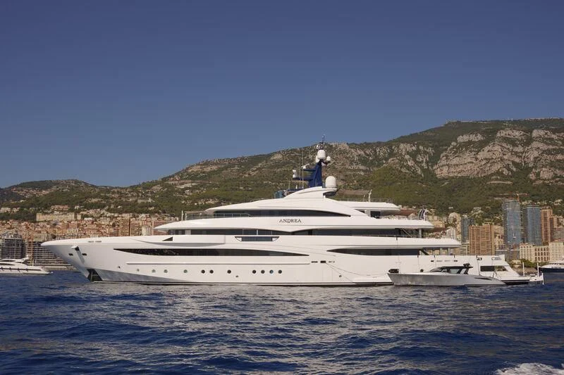 a white yacht in the water aboard STARBURST IV Yacht for Charter