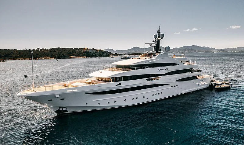 a large white yacht aboard STARBURST IV Yacht for Charter