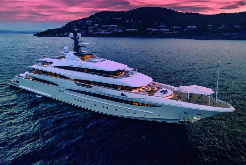 a white boat in the water aboard STARBURST IV Yacht for Charter