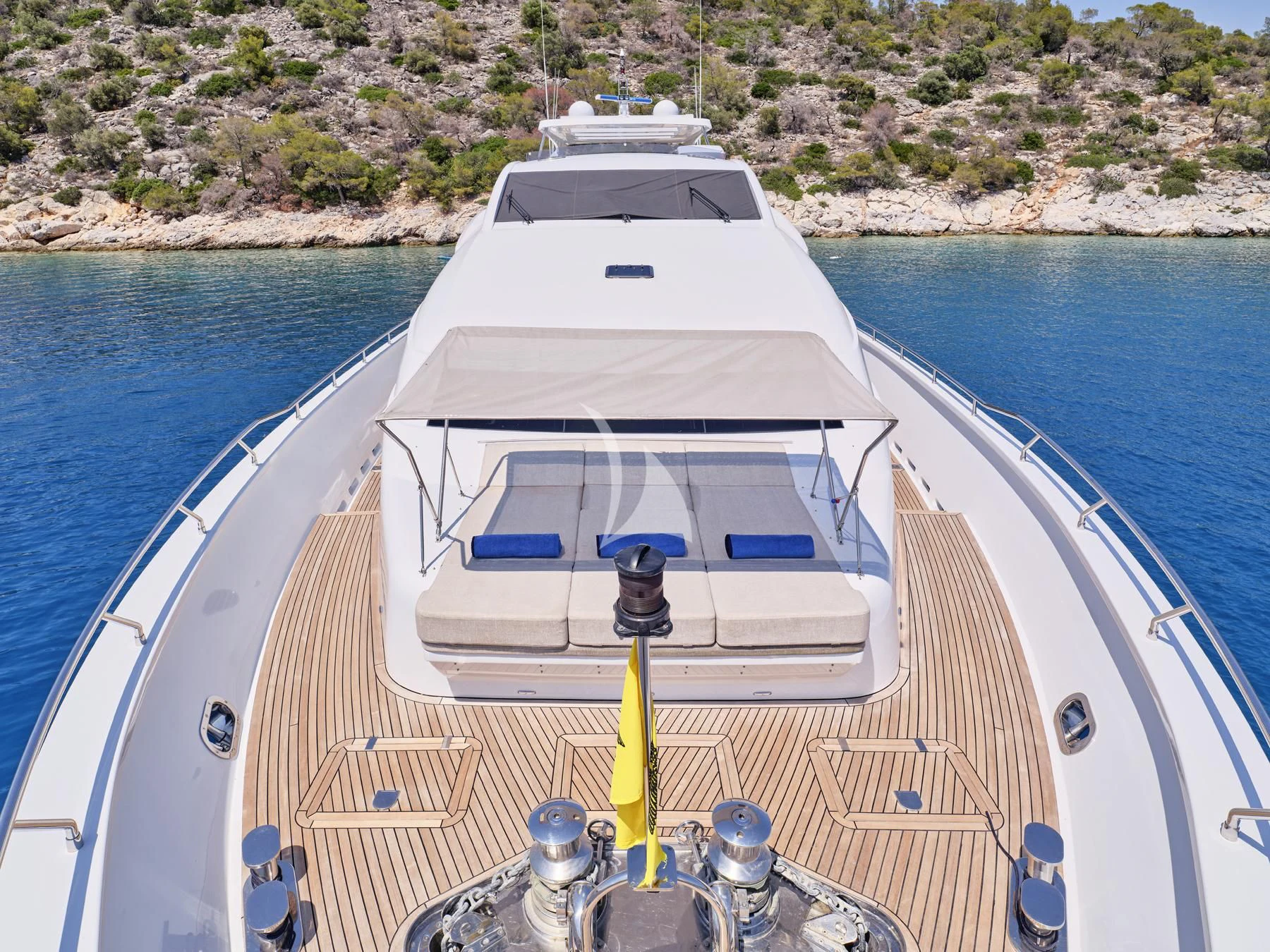 a boat on the water aboard HAKUNA MATATA Yacht for Charter