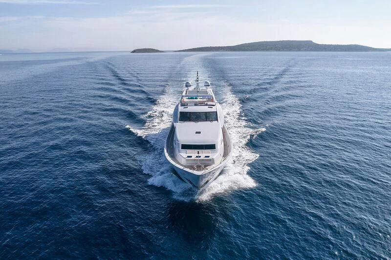 a boat on the water aboard HAKUNA MATATA Yacht for Charter