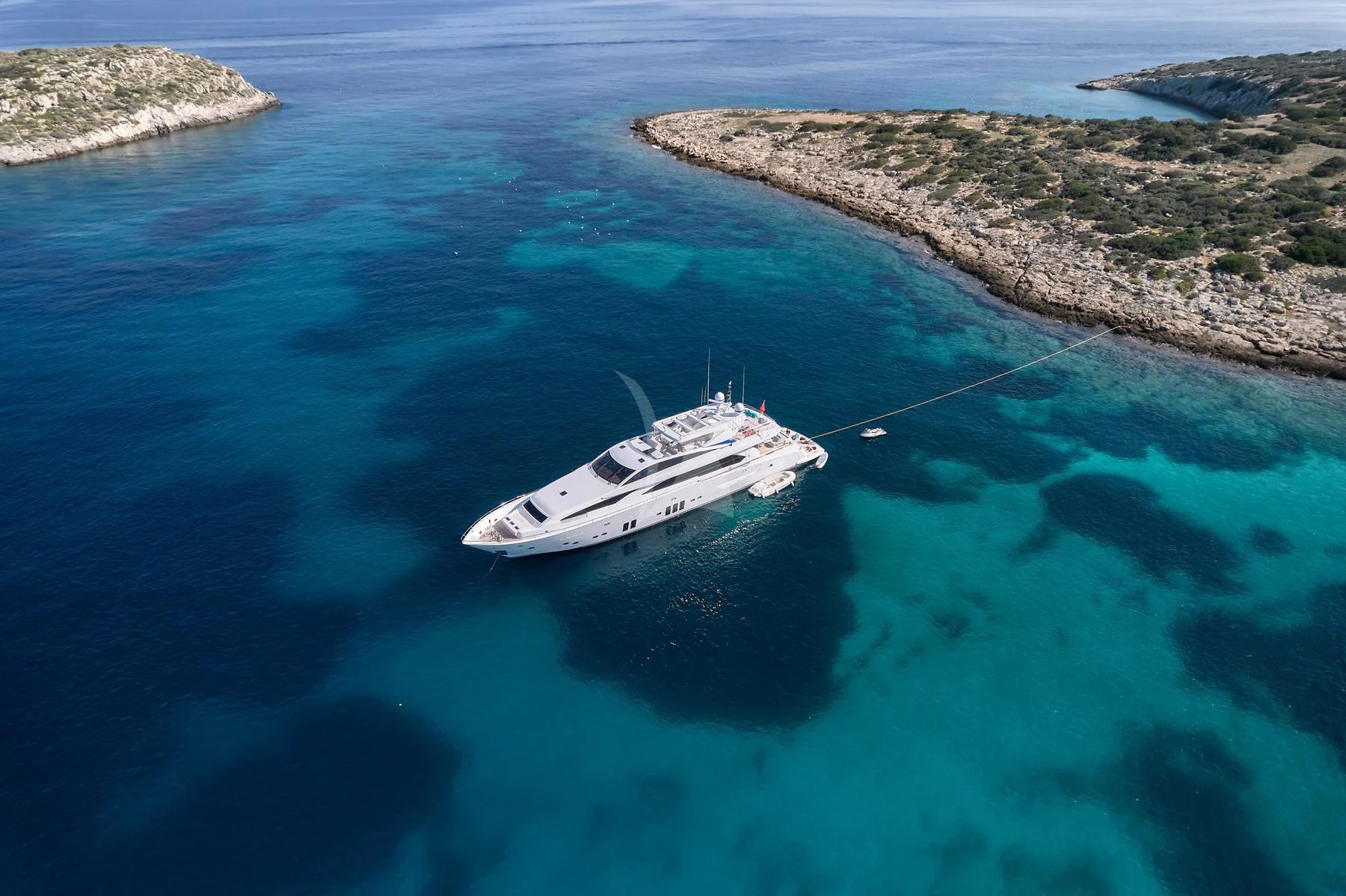 a boat on the water aboard HAKUNA MATATA Yacht for Charter