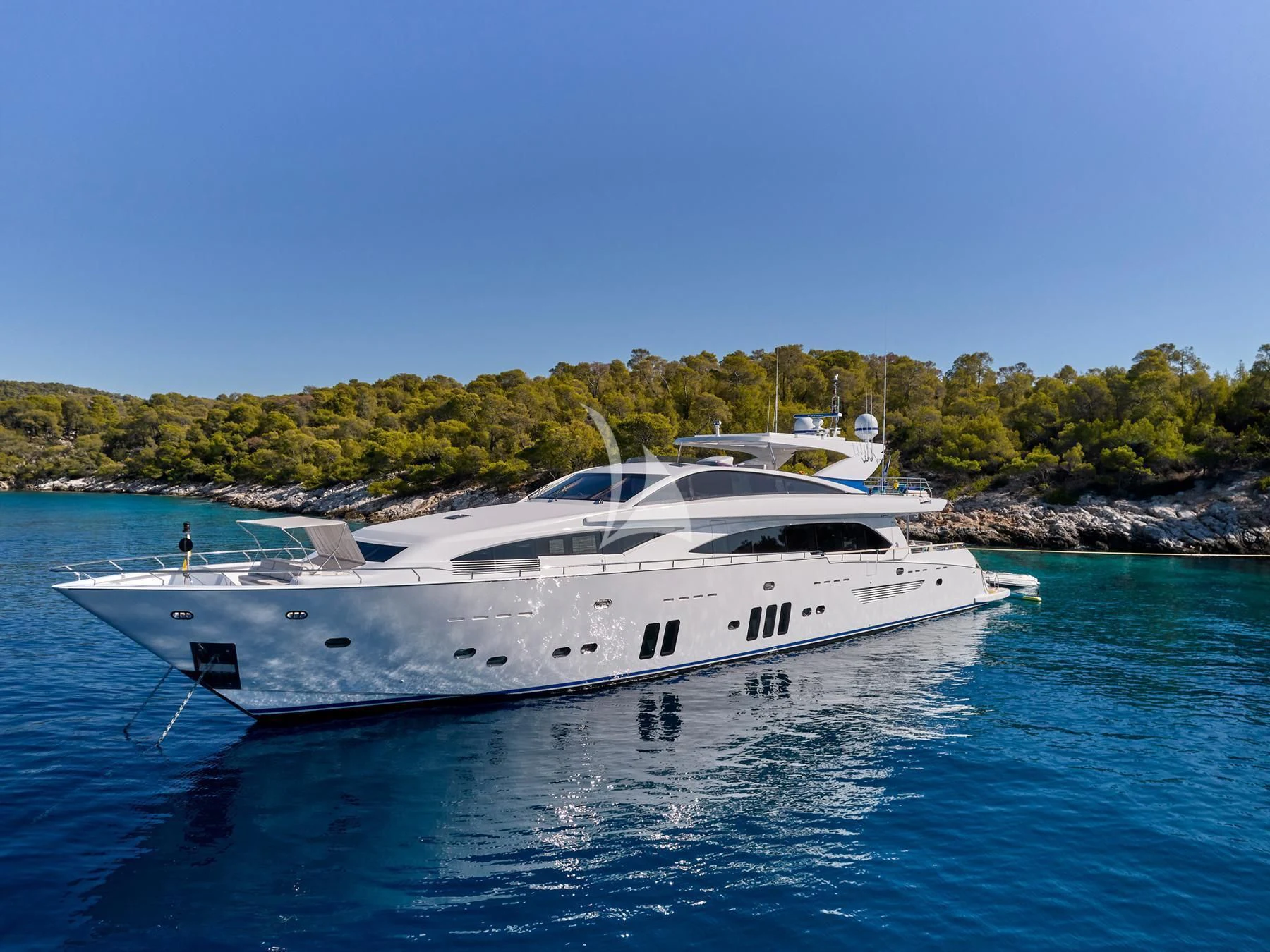 a boat on the water aboard HAKUNA MATATA Yacht for Charter
