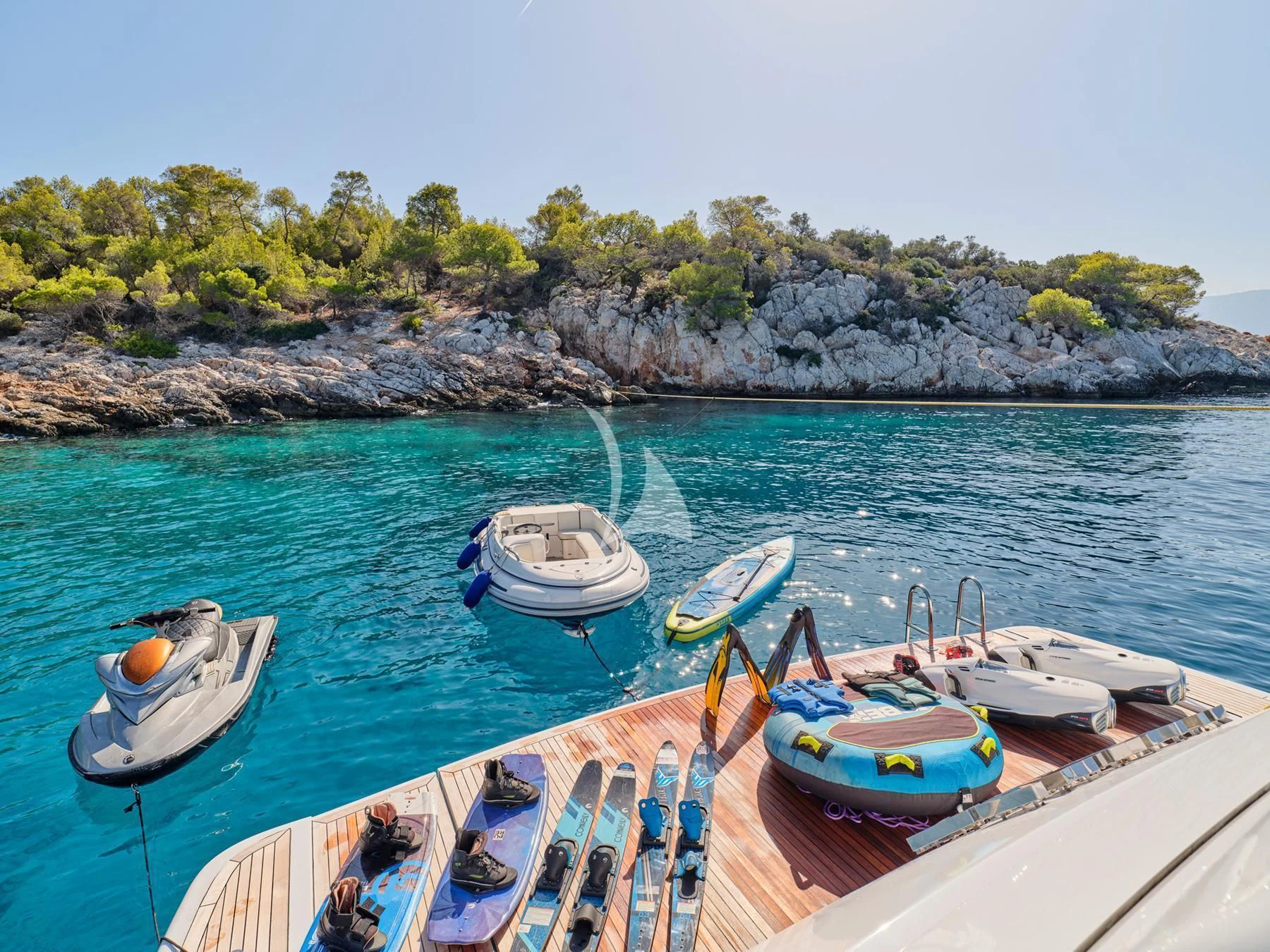 boats on the water aboard HAKUNA MATATA Yacht for Charter