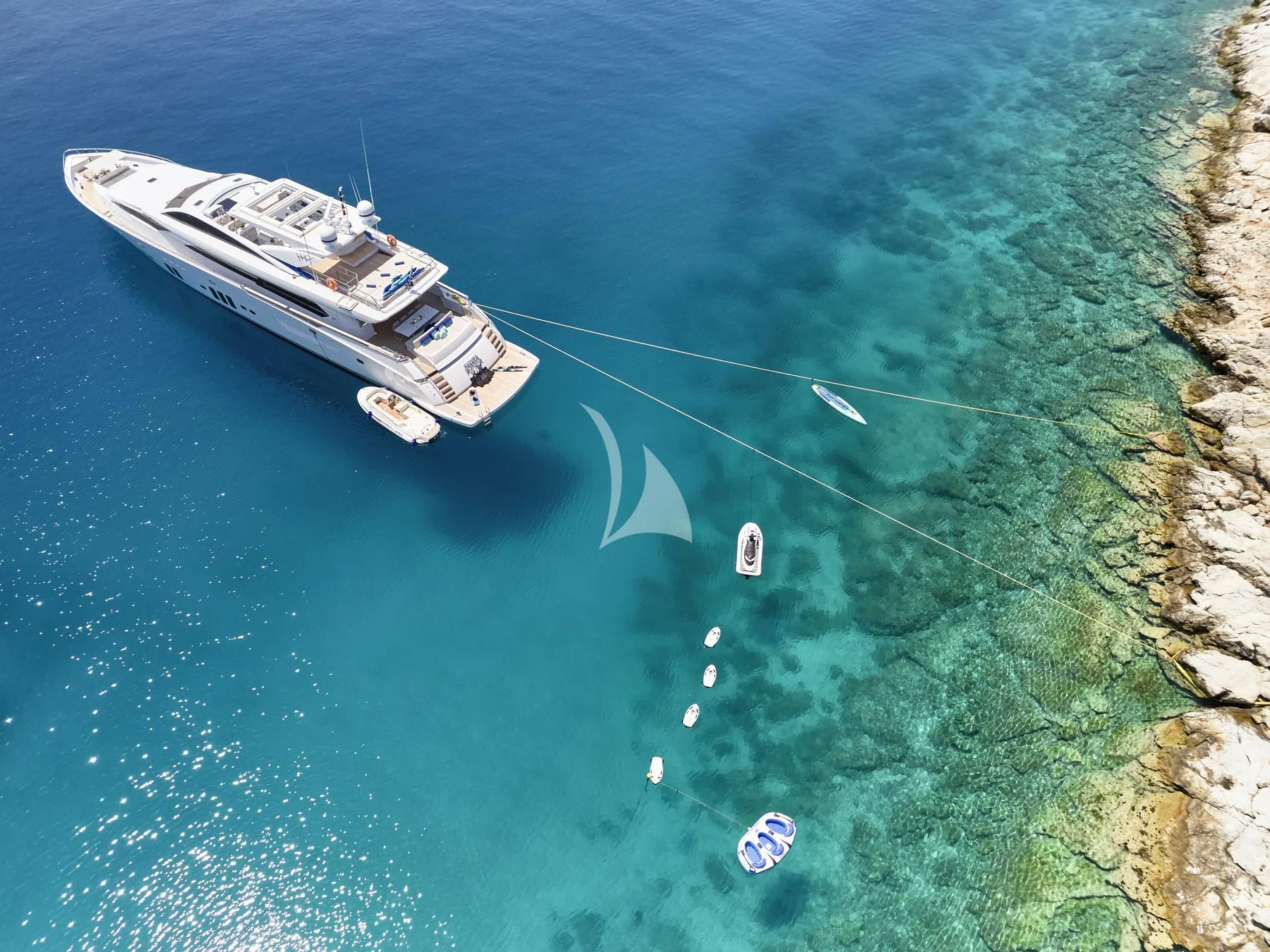 map aboard HAKUNA MATATA Yacht for Charter