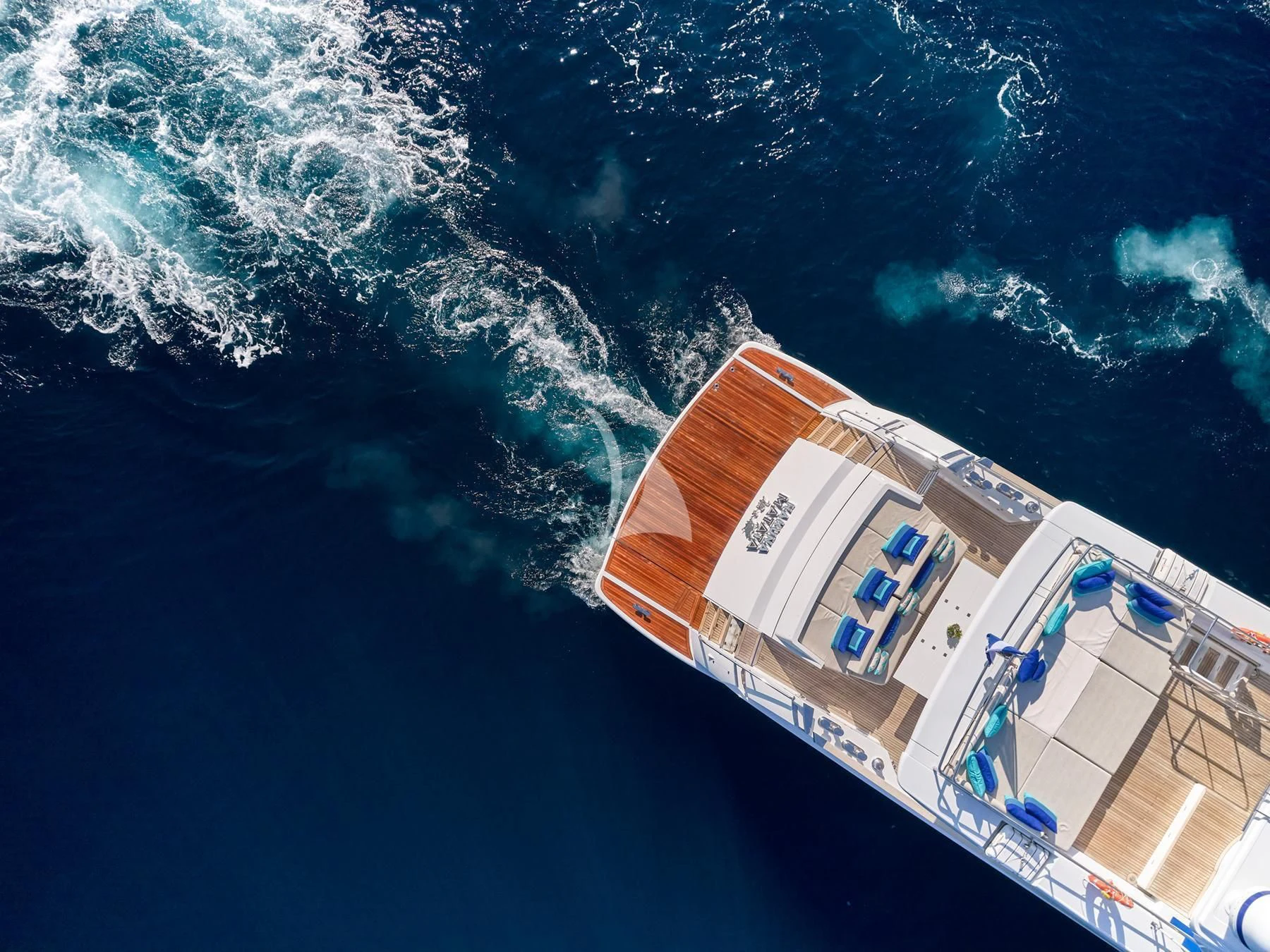 a satellite in space aboard HAKUNA MATATA Yacht for Charter