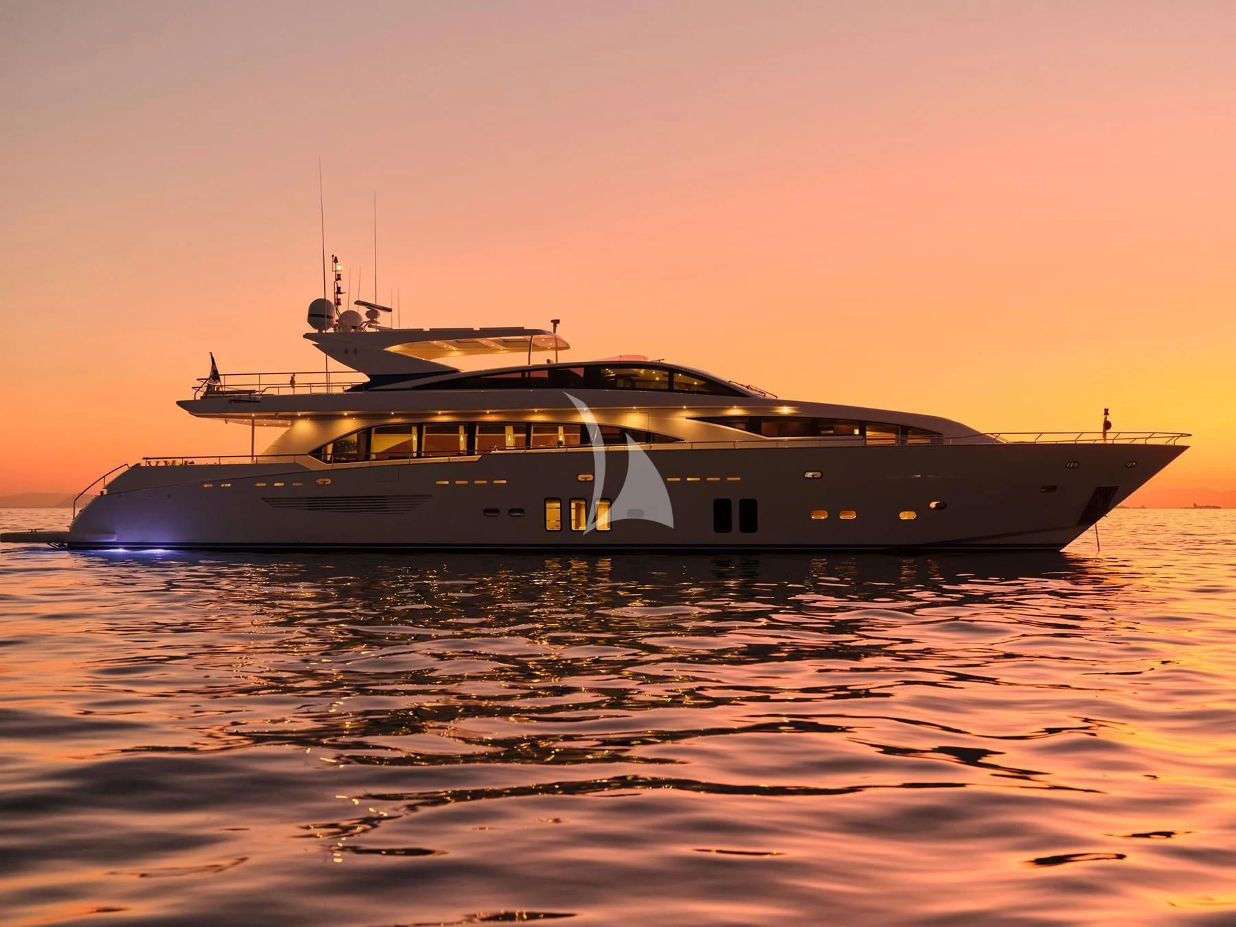 a boat in the water aboard HAKUNA MATATA Yacht for Charter