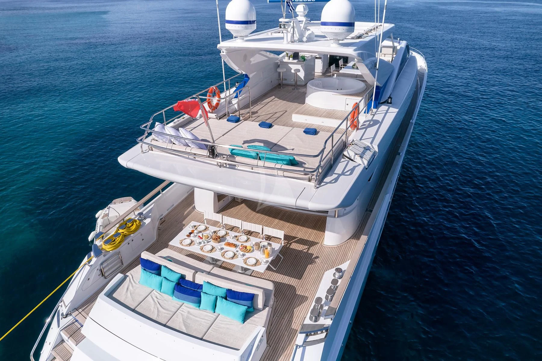 a boat on the water aboard HAKUNA MATATA Yacht for Charter