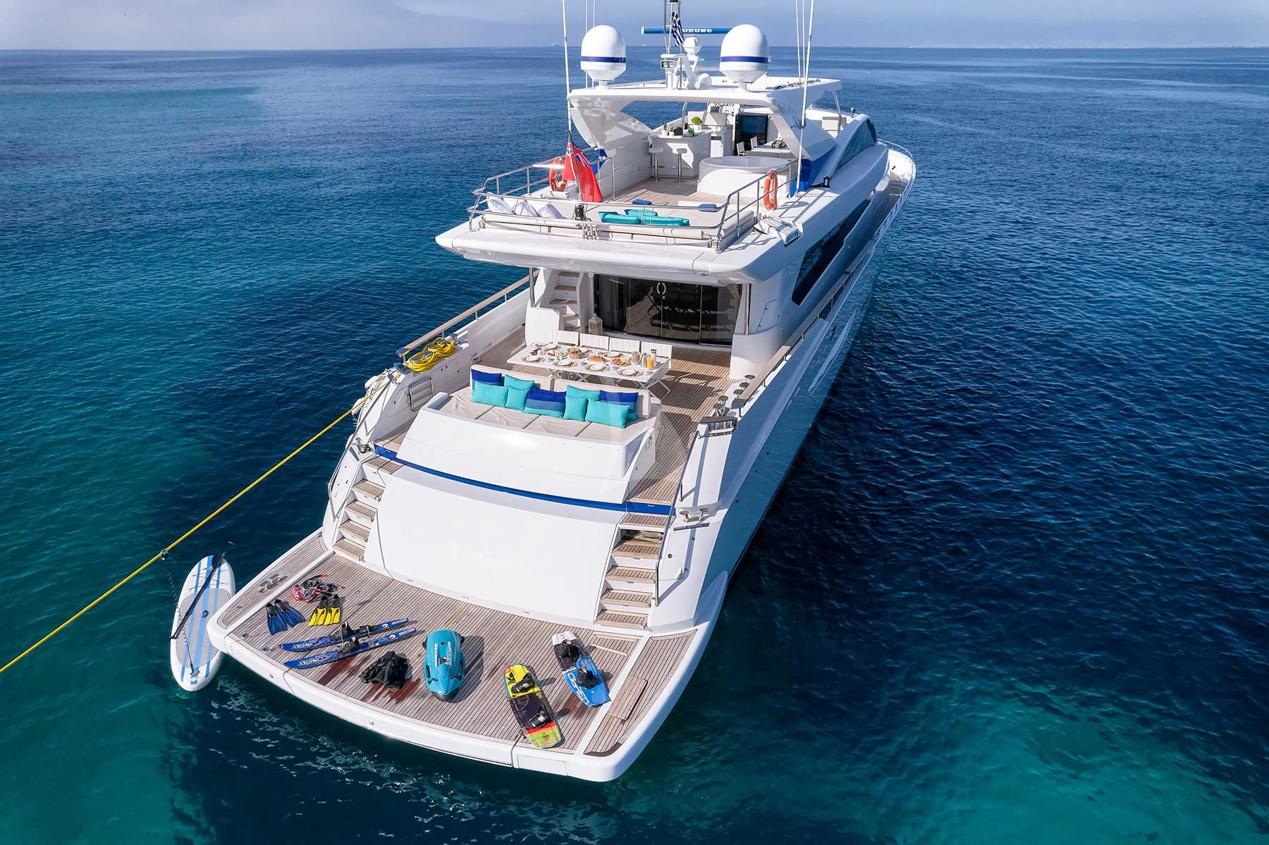 a boat in the water aboard HAKUNA MATATA Yacht for Charter